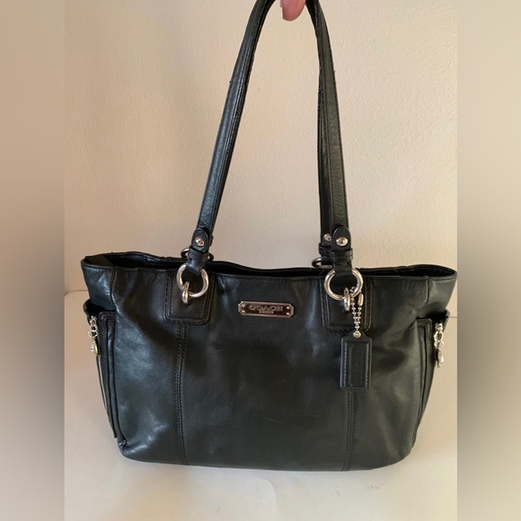 Coach Gallery tote black leather - Picture 2 of 11